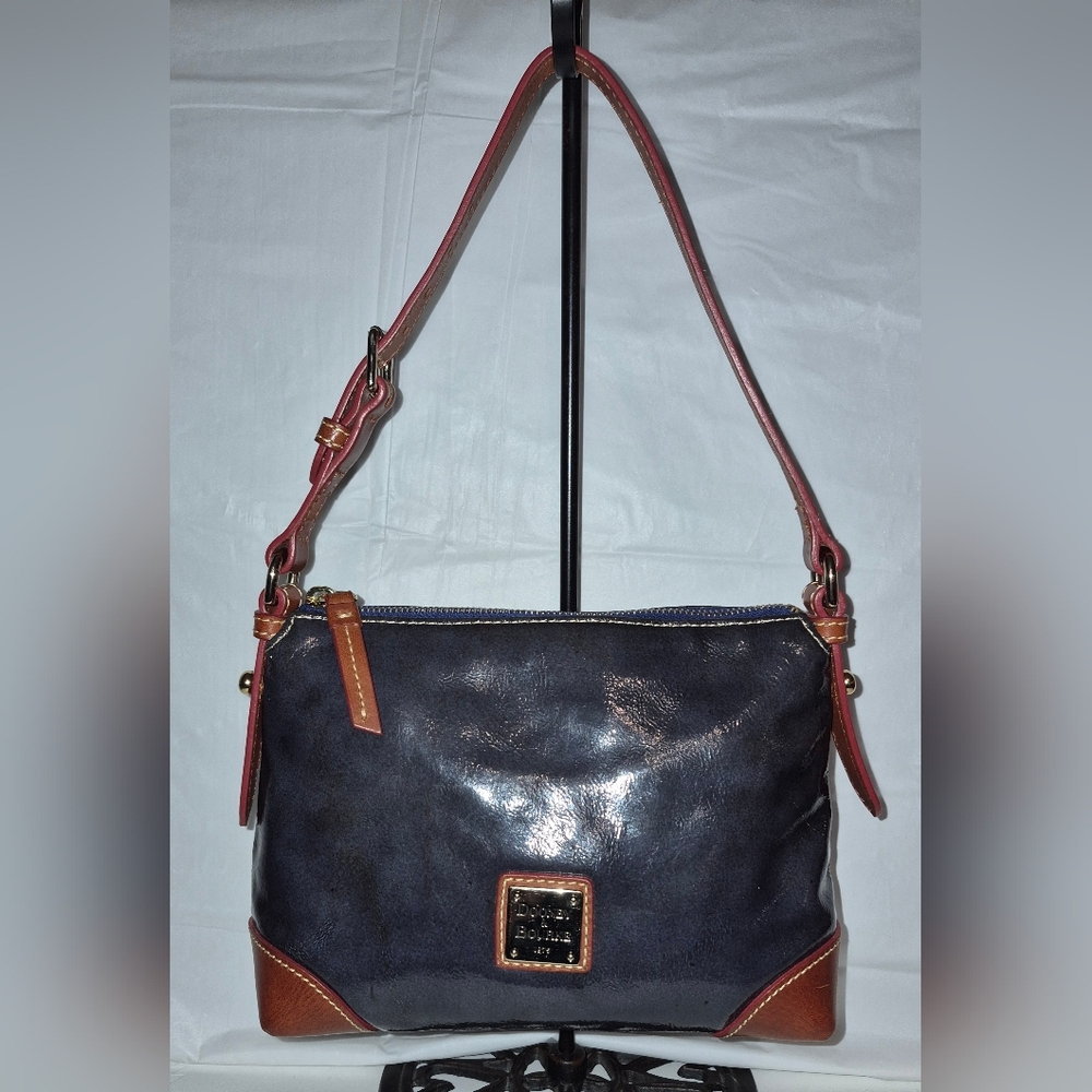 Dooney & Bourke Navy Leather Demi Shoulder Bag